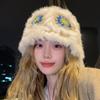 Gorro de punto de pelo de conejo estilo chino invierno Nuevo Moda Nacional sombrero de león cálido sombrero de pescador cara linda mirando sombrero de cabeza de tigre pequeño