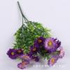 5 tenedores 15 cabezas plantas acuáticas artificiales Margarita flor falsa sala de estar ingeniería macizo de flores decoración manija pequeña manojo caléndula flor de seda