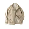 Chaqueta deportiva con cuello de béisbol, ajuste holgado, bolsillos grandes, para hombre, estilo casual, transfronteriza, comercio exterior Amazon