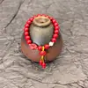Pulseira de Cinábrio Natural com Baixo Teor de Ouro, Pulseira de Cinábrio Lótus Presente, Uma Peça Dropshipping