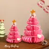 Festival de Navidad Árbol de Navidad de Panal Adornos de Mesa para Ventana Accesorios Opciones Multicolor Accesorios de Decoración para Escaparate