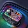 Nuevo C15 color luz coche bluetooth mp3 reproducir música fm lanzamiento multifuncional encendedor de cigarrillos de coche cargador de coche