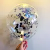 Globos de Látex Transparentes Dorados con Purpurina de 12 Pulgadas Colores Mixtos Estrella Corazón Globos de Decoración para Fiesta de Cumpleaños Venta al por Mayor