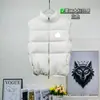Chaleco de Plumas Moncler Otoño/Invierno Color Sólido Cortavientos Cuello Alto Unisex Dos Colores Blanco y Negro Chaqueta Cálida sin Mangas