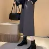 Botines Chuyuji de Gamuza con Tacón Grueso Delgado para Mujer, Novedad Otoño/Invierno 2026 Botines Cortos Negros de Tacón Grueso con Punta Cuadrada