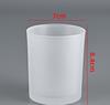 Vaso para velas de vidrio esmerilado de 220 ml, color sombreado, redondo, grueso, portavelas aromático transfronterizo de fábrica