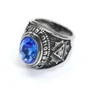Europa y Estados Unidos tendencia de comercio exterior transfronterizo estilo punk cabeza de oveja anillo de acero de titanio moda Ojo Mágico diamante anillo de hombre moderno venta al por mayor