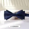 Pajarita para Hombre Boda Novio Padrino Banquete Fiesta Cabeza Plana Pajarita Vestido Formal Casual Negocios Caballero Doble Corbata