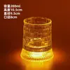 Copo de Uísque Luminoso Giratório de Luxo Leve, Copo de Vidro de Alta Estética para Bebidas Alcoólicas, Copo Giratório, Taça de Vinho Tinto, Copo de Água