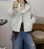 Jaqueta corta-vento curta feminina para primavera e outono, estilo esportivo para mulheres petite, nova jaqueta popular da moda 2026