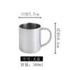 Acero Inoxidable sus304 Taza para Boca Infantil Taza de Agua para Jardín de Infancia Taza de Doble Pared Anti-quemaduras Taza con Tapa para Adultos Grabado