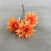Floristería de Simulación de Boda Naranja Material de Flores Naranja Naranja Tema Arreglo de Lugar de Boda Hotel Arreglo de Flores de Plástico