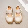 Zapatos de Cuero Pequeños de Nuevo Estilo Primavera y Otoño 2025 Zapatos Individuales para Niñas Zapatos para Niñas Zapatos de Moda para Estudiantes de Suela Blanda para Niños Medianos y Grandes Zapatos de Princesa para Niñas