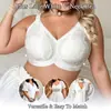Sujetador de Tallas Grandes Estilo Europeo y Americano con Almohadillas Adhesivas, Sin Varillas, Diseño de Escote en V Push-Up, Sujetador de Tirantes Cruzados [Personalizable]