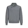 Suéter de cuello alto medio estilo retro americano con textura de canalé vertical, colección otoño 2026 para hombre, de alta gama, corte holgado y tejido versátil