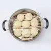 Rejilla de Bambú para Vaporera de Acero Inoxidable Bandeja Redonda de Bambú para Vaporera Rejilla para Vaporera Rejilla para Vaporera
