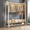 Perchero Vertical de Pie Extra Grueso [32 Tubos Extra Gruesos] Personalizado para Casa de Alquiler Dormitorio Balcón Perchero para Colgar Ropa