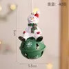Arte de Hierro de Amazon Papá Noel Muñeco de Nieve Adornos Colgantes de Metal Accesorios de Sobre Navideño Decoraciones para Árbol de Navidad