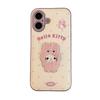 Adecuado para iPhone 16 Pro Max Funda para teléfono Apple 15 Pro Dibujos animados Bordado KT Cat 14 Cuero 13 Nuevo 16