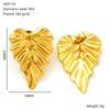 Pendientes de hoja curva transfronteriza de Europa y Estados Unidos, acero inoxidable, temperamento Joker, acero de titanio, nuevos pendientes chinos, pendientes de mujer, venta al por mayor