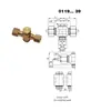 Conector Articulado Tipo T com Ferrolho de Cobre Legris e Anel de Vedação Bimatérico 0119 08 17 39