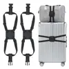 Correas de Fijación de Seguridad para Equipaje de Viaje, Correas de Empaque Cruzadas, Correas de Sujeción para Maletas, Correas Elásticas Reforzadas para Equipaje Facturado
