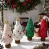 Suministros de decoración navideña, adornos creativos con forma de figura de árbol de Navidad, árbol de Navidad tridimensional para decoración de escritorio y ventana