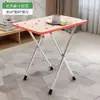 Mesa de comedor plegable, mesa pequeña para el hogar, mesa y silla plegables pequeñas simples, mesa portátil para puesto, mesa cuadrada para dormitorio