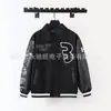 Comercio Exterior Transfronterizo Retro Americano Bordado Colaboración Tendencia Chaqueta de Béisbol de Milán Resistente Pareja Unisex Superior