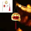 Caos de Natal Chaoshan Lanterna Pequena Portátil de Bambu Saco de Material DIY Feito à Mão Barraca de Lanternas Antigas Decoração para Pendurar