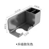 Soporte para secador de pelo sin perforaciones, estante colgante para secador de pelo de baño, estante de almacenamiento multifuncional para baño, estante para secador de pelo