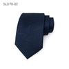 Corbata formal de negocios para hombre, oficial de ventas de unidad de trabajo, versión ancha, 8 cm, azul marino/negro