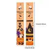 Cortina de Porta de Casal de Halloween Transfronteiriça Nova Tecido de Poliéster Bandeira de Decoração de Atmosfera de Varanda Bandeira Pendurada de Casal de Halloween