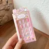 Lindas Pegatinas para Uñas Sanrio para Niños, Pegatinas de Uñas Desgastables, Parches para Uñas de Kuromi, Juguetes de Dibujos Animados para Niños