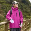 Nueva chaqueta exterior cortavientos e impermeable 2026, chaqueta de montañismo con capucha para hombre, softshell funcional, ligera