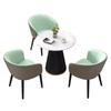 Conjunto de Mesa de Negociação de Ardósia e Cadeiras para Bares, Cafés, Mesas de Jantar, Balcões de Recepção de Escritório, Áreas de Recepção, Mesas e Cadeiras Comerciais de Lazer