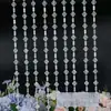 Cortina de cuentas acrílicas guía de camino de boda cadena de cristal decoración de techo de escenario escena de boda cortina de puerta partition diy