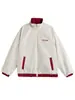 Directo de Fábrica Retro Doble Cara Impermeable Cuello Chaqueta Hombres Marca de Moda Holgada Pareja Versátil Casual Deportiva
