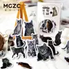 Pacote de Adesivos Cidade do Crepúsculo Série Ação Gato Diário de Gato Material DIY Adesivos Decorativos 30 Peças em 6 Designs