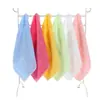 Toalla cuadrada pequeña de fibra de bambú 25*25 toalla para babas de bebé toalla para niños de jardín de infantes toalla cuadrada de fibra de bambú venta al por mayor de fábrica