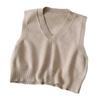 Malhas Primavera e Outono 2021 Novo Suéter Feminino Top Fino Roupa Exterior Folga Vest Colete Empilhado