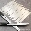 Cuchillo utilitario de acero inoxidable pequeño portátil suministros de oficina metal cuchillo de papel papelería para estudiantes herramienta de mano cuchillo venta al por mayor