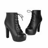 Botines para Mujer Tacón Grueso Botines Tobilleros Camuflaje Botas Militares para Mujer Correa Cruzada Botas Martin Plataforma de Agua Tacón Alto Talla Grande Botas para Mujer