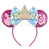 Diadema Tema Bella Durmiente Diadema Orejas de Ratón Bella Durmiente Accesorios para el Cabello Cuernos de Bruja y Dragón Decoración Hechizo de Dormir