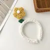 Diadema Linda de Lana de Cordero con Flor para Mujer, Diadema de Felpa Antideslizante para Otoño e Invierno para Lavarse la Cara y Aplicar Mascarillas Faciales