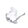 Máscaras Transparentes Recicláveis de Grau Alimentício para Catering, Anti-Embaçante e Anti-Saliva, Máscaras Plásticas para Hotéis, Cozinhas e Cantinas