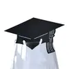 Escuela Transfronteriza Sombrero Negro de Doctor Tarjeta de Copa de Vino Hueca Temporada de Graduación Universitaria Tarjeta de Asiento para Fiesta Tarjeta de Mesa Fábrica Stock Listo