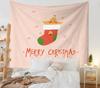 Decoração de Quarto Estilo Coreano Tapeçaria de Natal Decoração de Parede Tecido para Pendurar na Parede ao Lado da Cama Estilo Ins Tecido de Fundo para Decoração de Natal