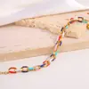 Pulsera de Acero de Titanio para Mujer Pulsera de Color Dopamina con Goteo de Aceite Acero Inoxidable de Lujo Ligero Gama Alta Joyería que No se Desvanece