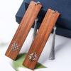 Separador de libros de celosía de ventana hueca de sándalo estilo chino retro madera maciza separador de libros caja de regalo regalo exquisito fabricantes venta al por mayor